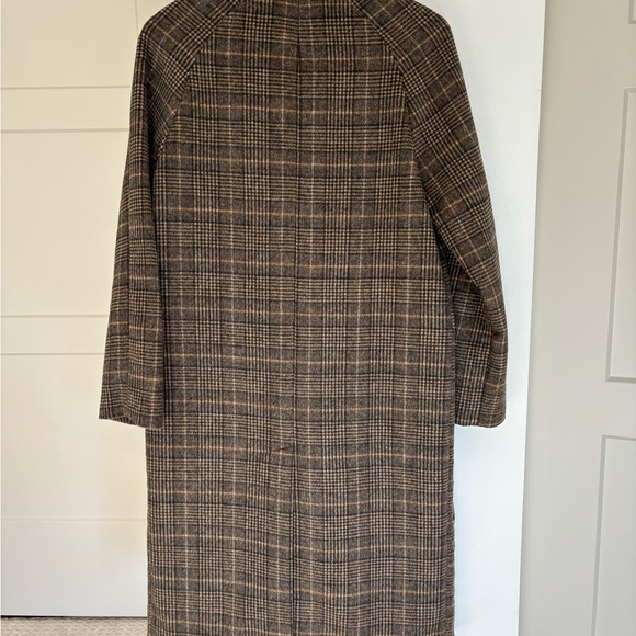 NWOT Avec Les Filles Double Face Plaid Wool Blend Coat | Size S - Picture 7 of 7